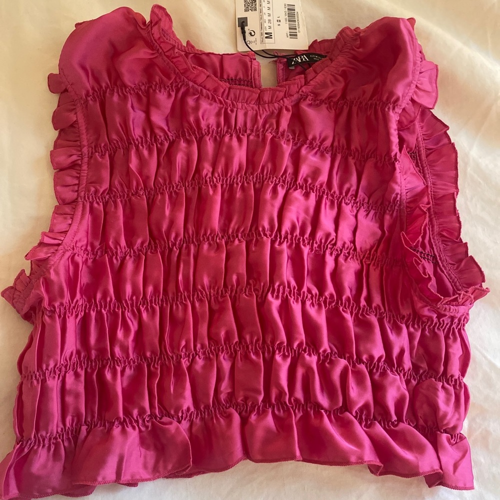 Zara cropped blouse
